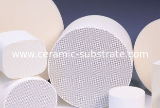 Cordierite Cellular Ceramic Substrates Round For Catalytic Converters