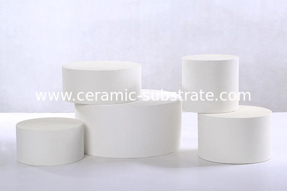 Round SCR Ceramic Catalyst Carrier , Honeycomb Ceramic Monolith Support
