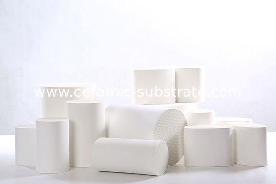 Cordierite Diesel Particulate Filter , White Ceramic Substrate